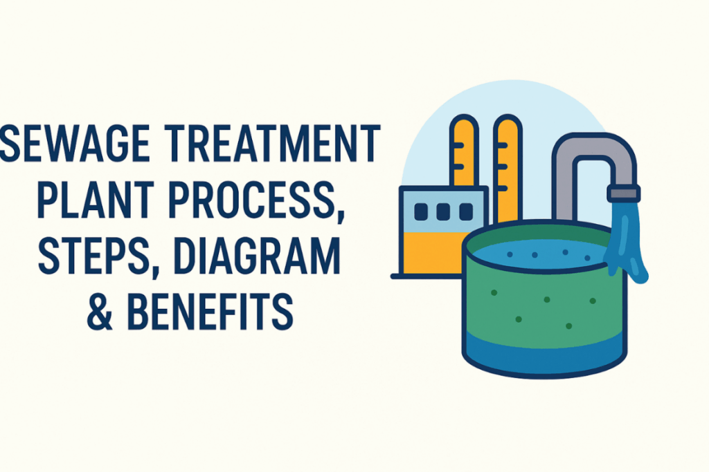 Sewage Treatment plant process, steps, diagram & benefits